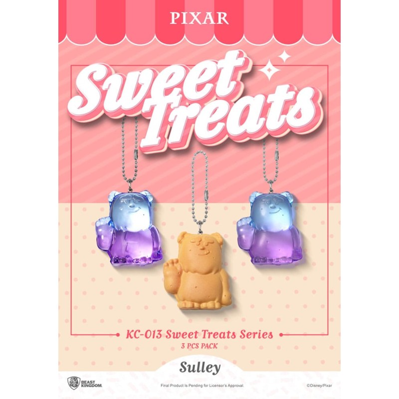Pixar pack 3 porte-clés Sweet Treats Series 4 cm 