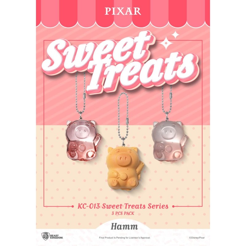 Pixar pack 3 porte-clés Sweet Treats Series 4 cm 
