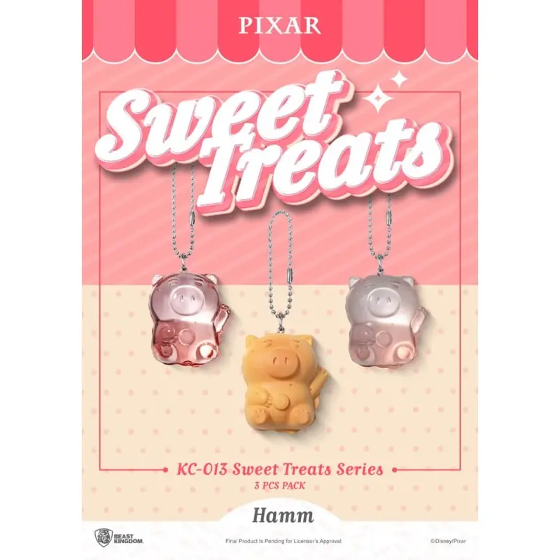 Pixar pack 3 porte-clés Sweet Treats Series 4 cm  | 4711385250596