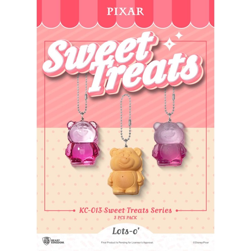 Pixar pack 3 porte-clés Sweet Treats Series 4 cm 