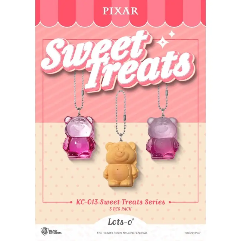 Pixar pack 3 porte-clés Sweet Treats Series 4 cm  | 4711385250596