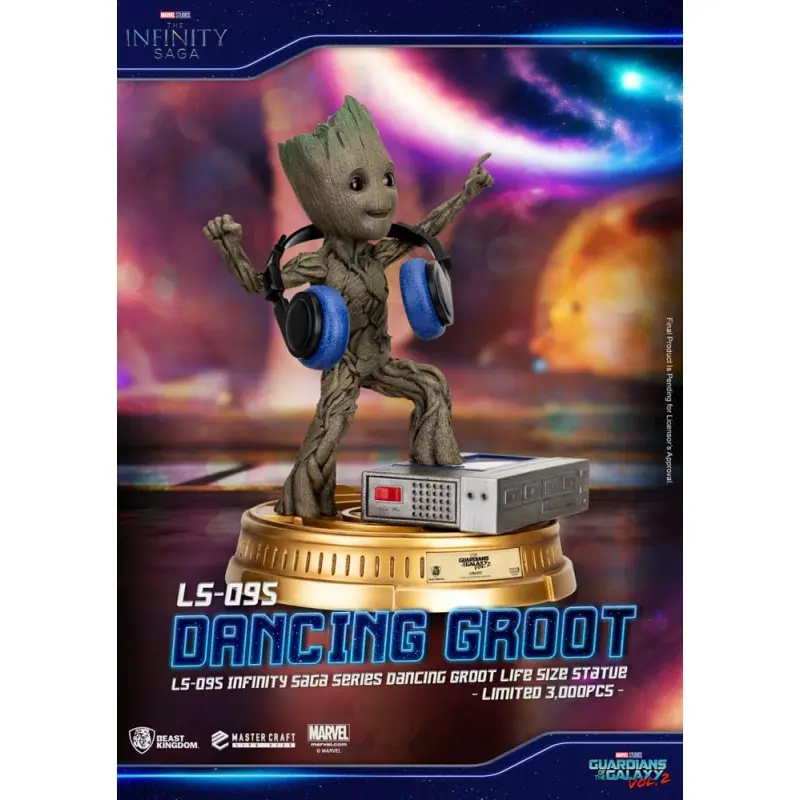 Les Gardiens de la Galaxie 2 statuette 1/1 Dancing Groot heo EU Exclusive 32 cm | 4711385242737