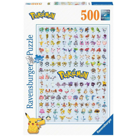 Ravensburger - Puzzle 500 p - Pokédex première génération - Pokémon