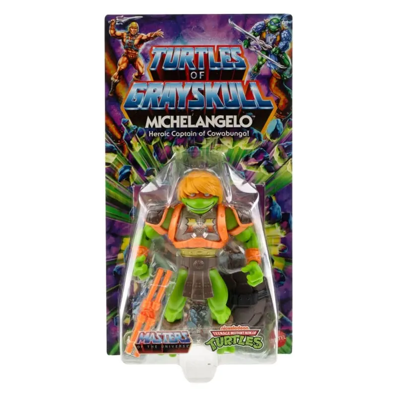 MOTU x TMNT: Turtles of Grayskull figurine Michelangelo 14 cm | 0194735190027