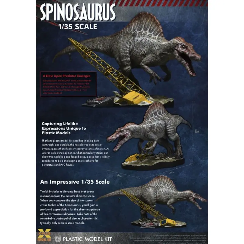 Jurassic Park III figurine Plastic Model Kit 1/35 Spinosaurus 41 cm | 4532149023924