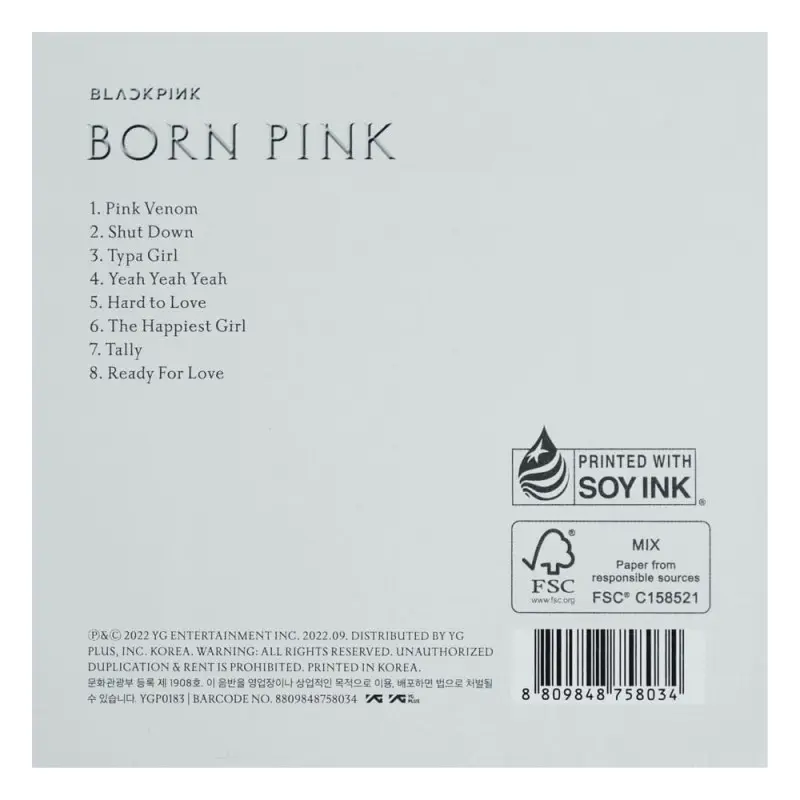 Blackpink - Born Pink KiT Album Premium | 8809848758034