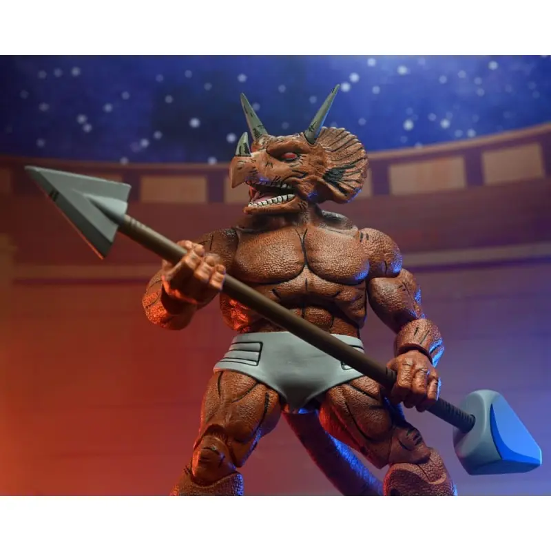 Tortues Ninja (Mirage Comics) figurine Triceraton Gladiator 21 cm | 0634482544365