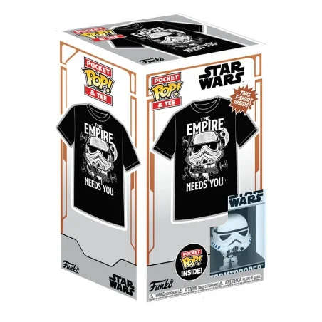 Product: Star Wars Funko POP! & Stormtrooper actiefiguur & T-shirt T-shirt set: Het rijk heeft je nodig!
Merk: Funko