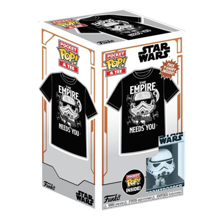 Produit : Star Wars Funko POP! & Tee set figurine et T-Shirt Stormtrooper : The Empire needs You !
Marque : Funko