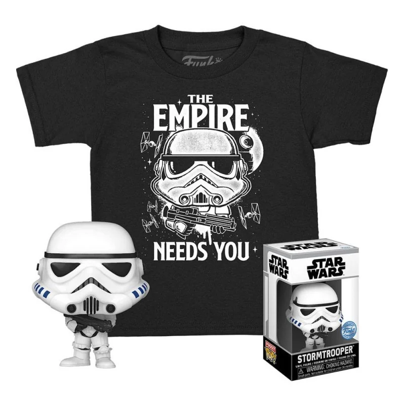 Product: Star Wars Funko POP! & Stormtrooper actiefiguur & T-shirt T-shirt set: Het rijk heeft je nodig!
Merk: Funko