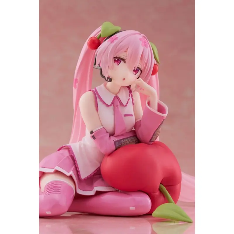 Hatsune Miku statuette PVC Desktop Cute Figure Sakura Miku Cherry Cushion Ver. 13 cm      | 0840342402977