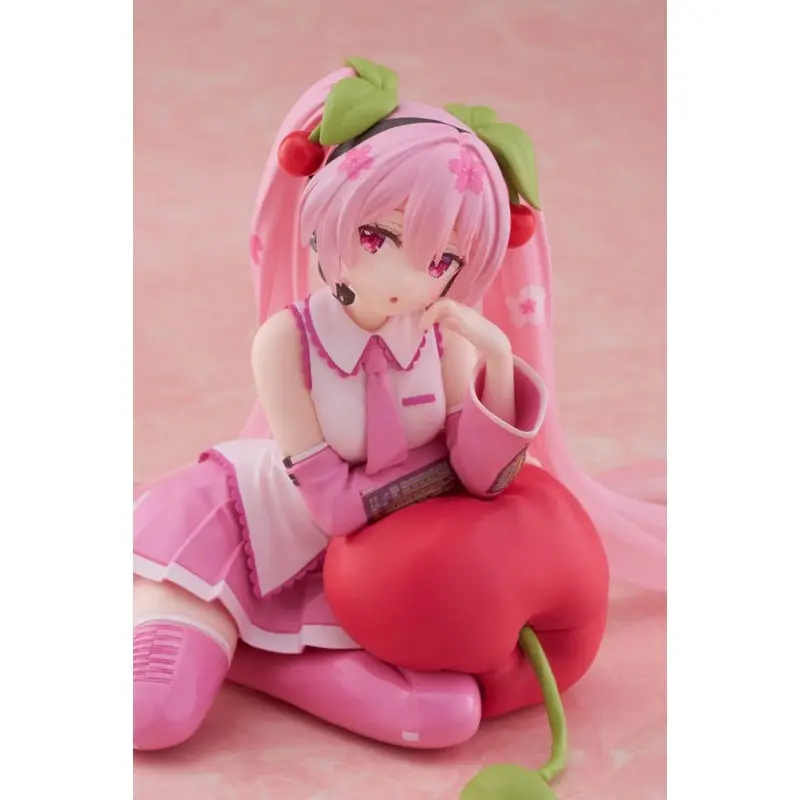 Hatsune Miku statuette PVC Desktop Cute Figure Sakura Miku Cherry Cushion Ver. 13 cm      | 0840342402977