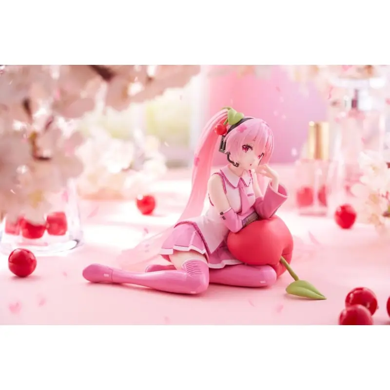 Hatsune Miku statuette PVC Desktop Cute Figure Sakura Miku Cherry Cushion Ver. 13 cm      | 0840342402977