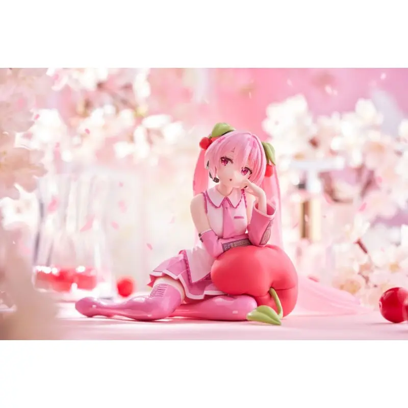 Hatsune Miku statuette PVC Desktop Cute Figure Sakura Miku Cherry Cushion Ver. 13 cm      | 0840342402977