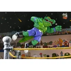 Tortues Ninja (Archie Comics) figurine Stump Wrestling Leatherhead 18 cm | 0634482544655