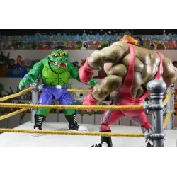 Tortues Ninja (Archie Comics) figurine Stump Wrestling Leatherhead 18 cm | 0634482544655