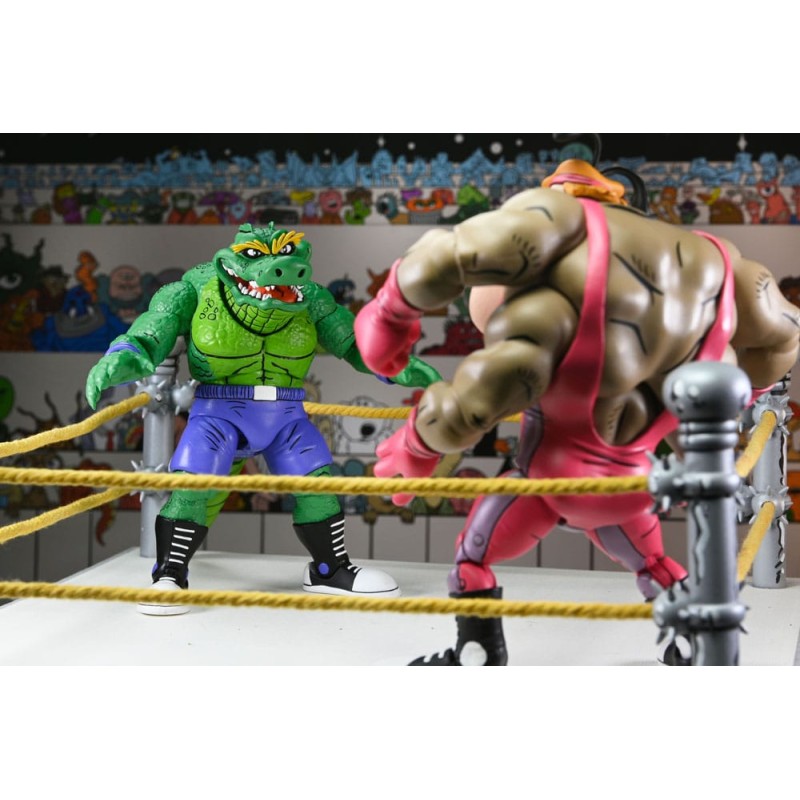Tortues Ninja (Archie Comics) figurine Stump Wrestling Leatherhead 18 cm