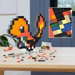 Pokémon jeu de construction MEGA Salaméche Pixel Art | 0194735190799