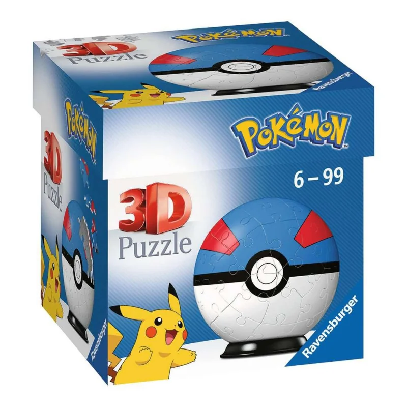 Pokémon - Puzzle 3D Ball 54 p - Super Ball | 4005556112654