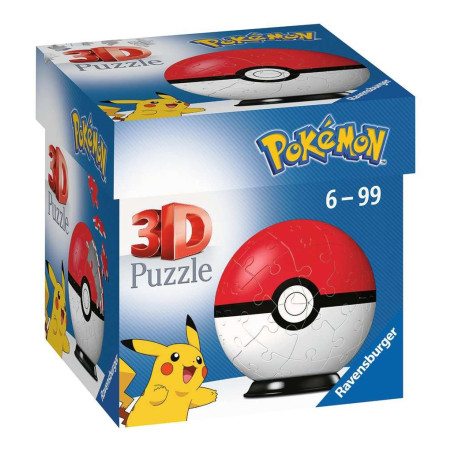 Ravensburger - Puzzle 3D Ball 54 p - PokéBall - Pokémon