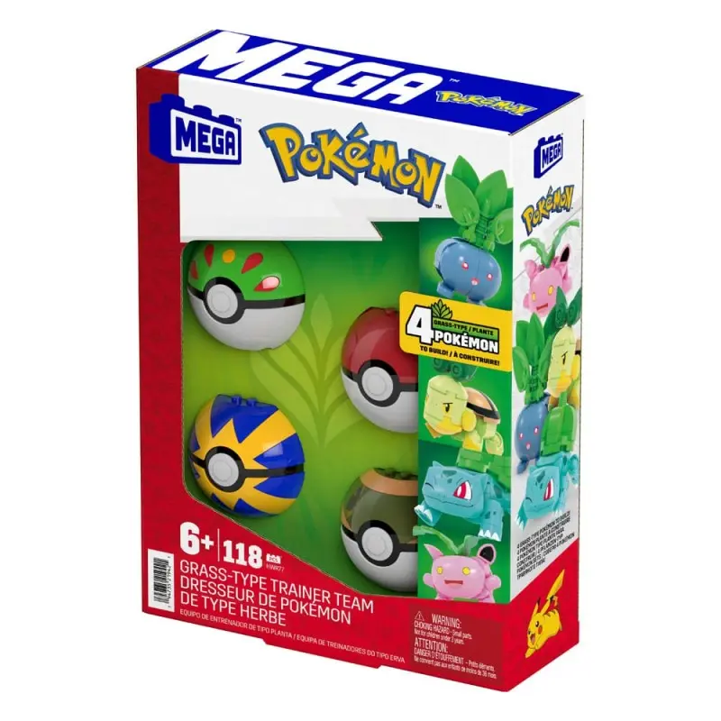 Pokémon jeu de construction MEGA 4 Pokemon Plante | 0194735219421