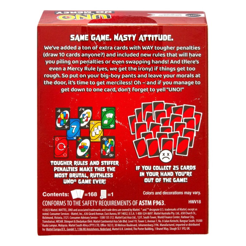 UNO jeu de cartes No Mercy