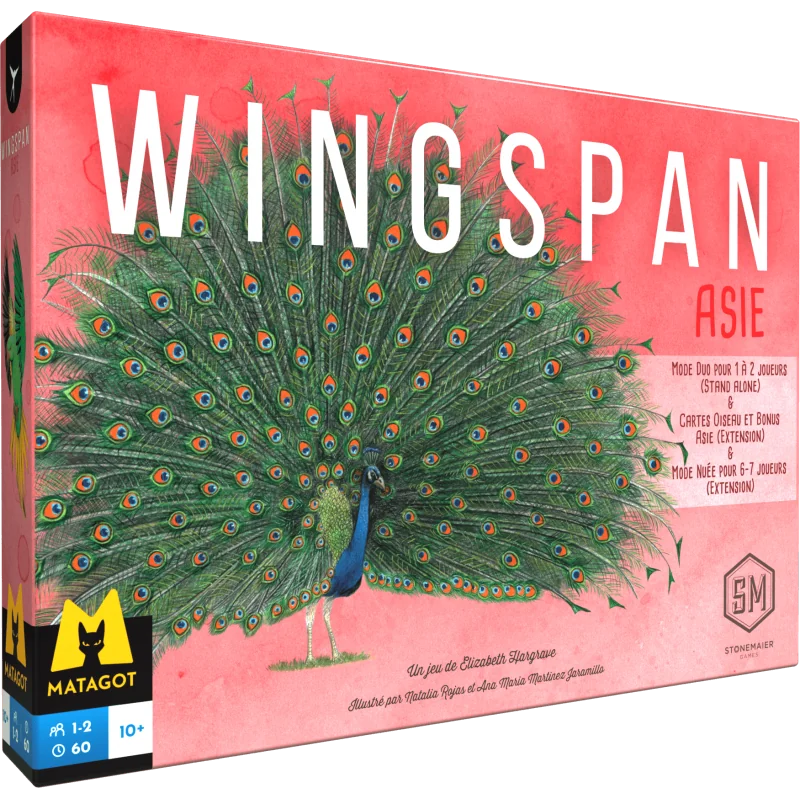 jeu : Wingspan - Extension Asie éditeur : Matagot version française