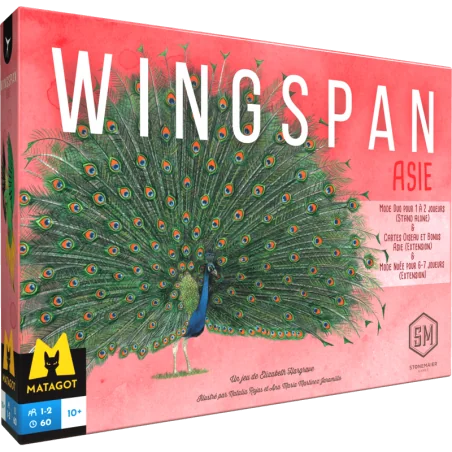 Game: Wingspan - Asia Expansion
Publisher: Matagot
English Version