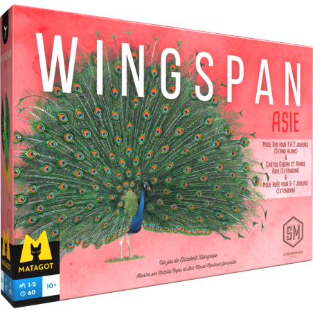 jeu : Wingspan - Extension Asie éditeur : Matagot version française