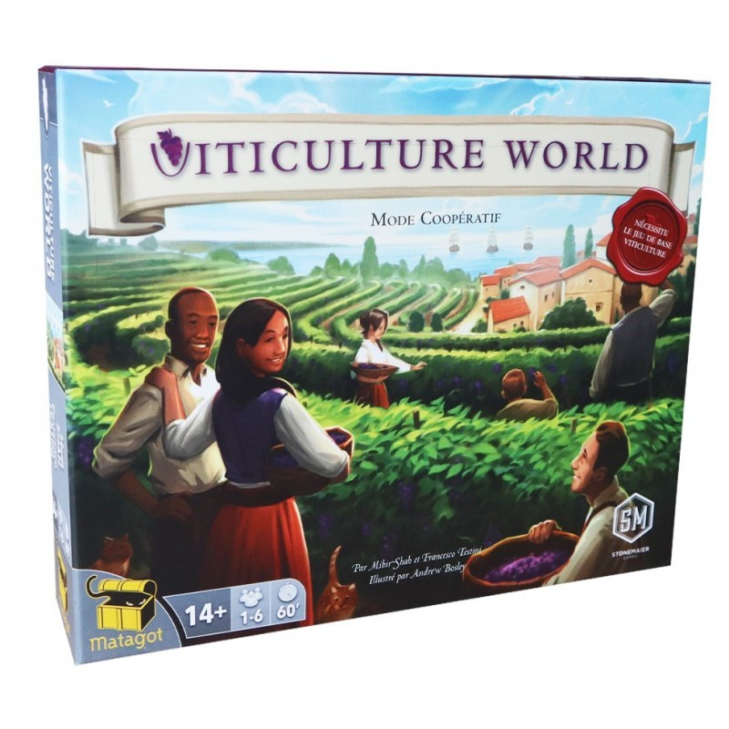 jeu : Viticulture - Ext. World
éditeur : Matagot
version française