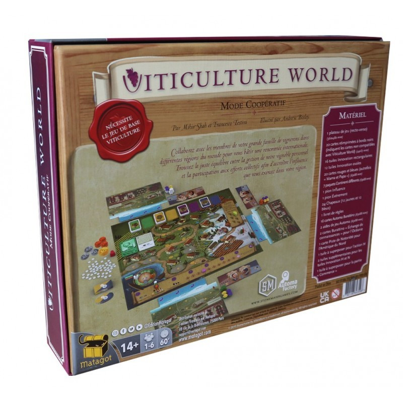 jeu : Viticulture - Ext. World
éditeur : Matagot
version française