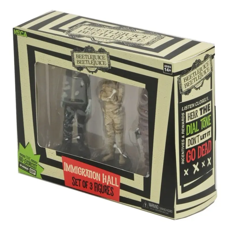 Beetlejuice Beetlejuice pack 3 figurines Immigration Hall 1 10 cm | 0634482606186