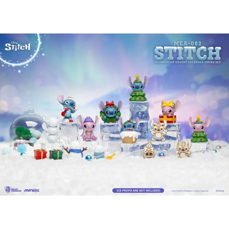 Lilo & Stitch calendrier de l'avent Mini Egg Attack Stitch celebration Figure Set (Cookie) 10 cm | 4711385249606