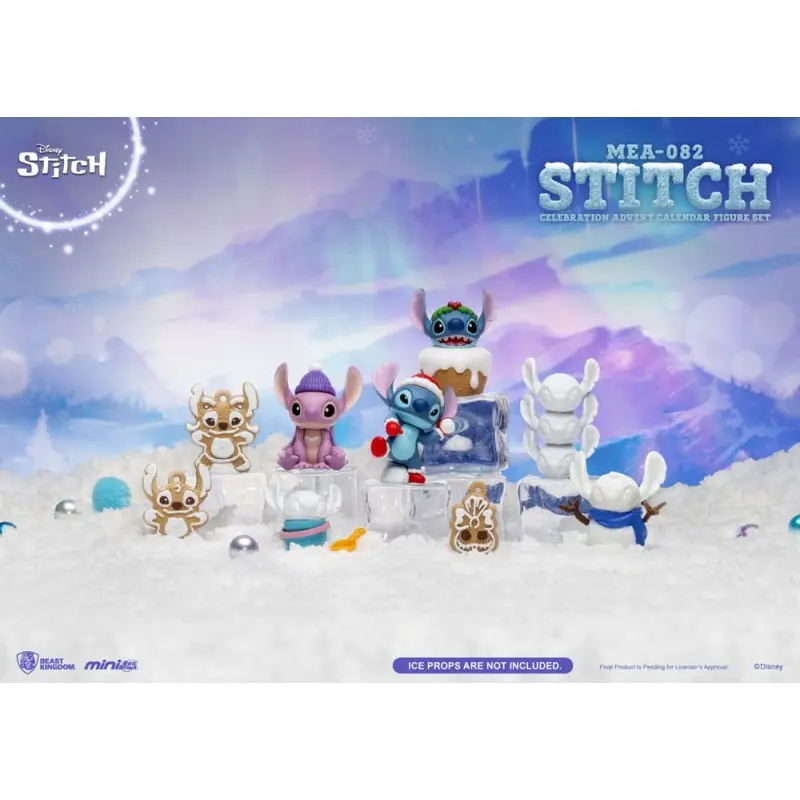 Lilo & Stitch calendrier de l'avent Mini Egg Attack Stitch celebration Figure Set (Cookie) 10 cm | 4711385249606