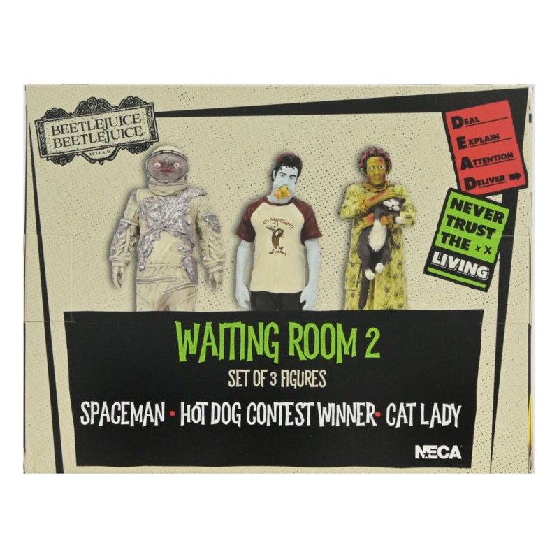 Beetlejuice Beetlejuice pack 3 figurines Waiting Room 2 10 cm