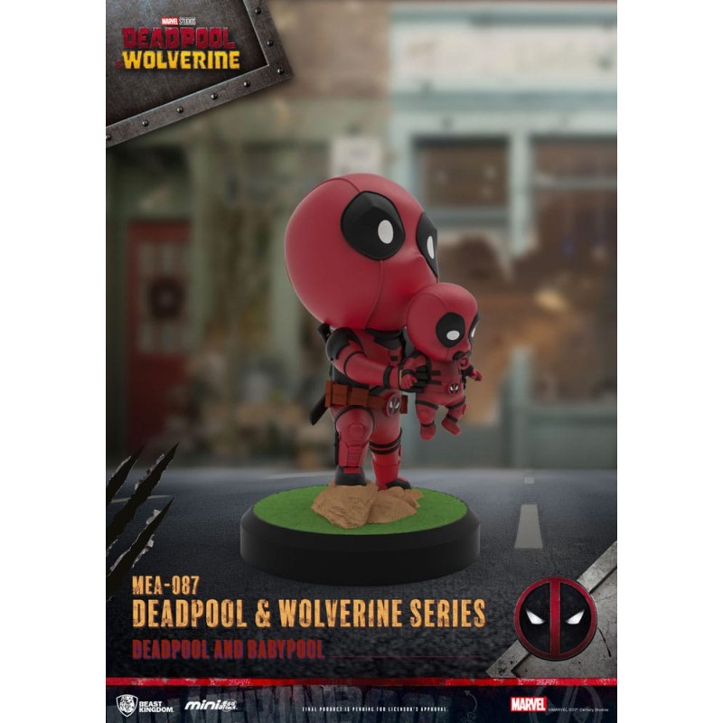 Deadpool 3 figurines Deadpool & Wolverine Series Mini Egg Attack Set 8 cm  