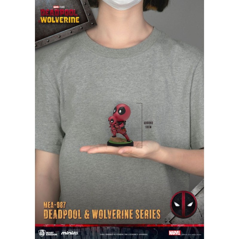 Deadpool 3 figurines Deadpool & Wolverine Series Mini Egg Attack Set 8 cm  