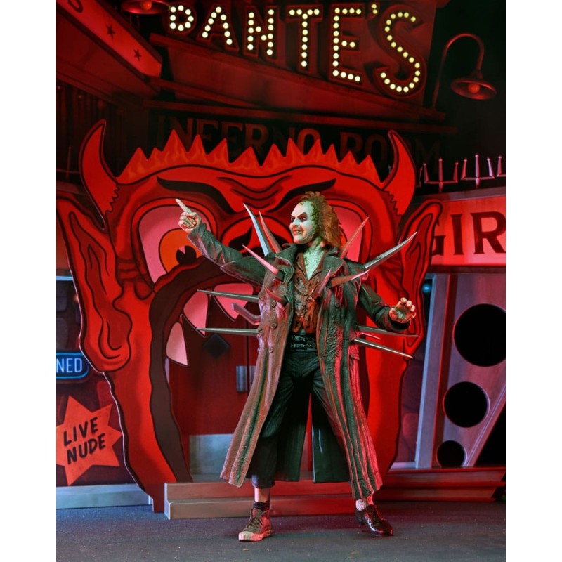Beetlejuice (1988) diorama Trenchcoat with Spikes Inferno Room Deluxe Set 