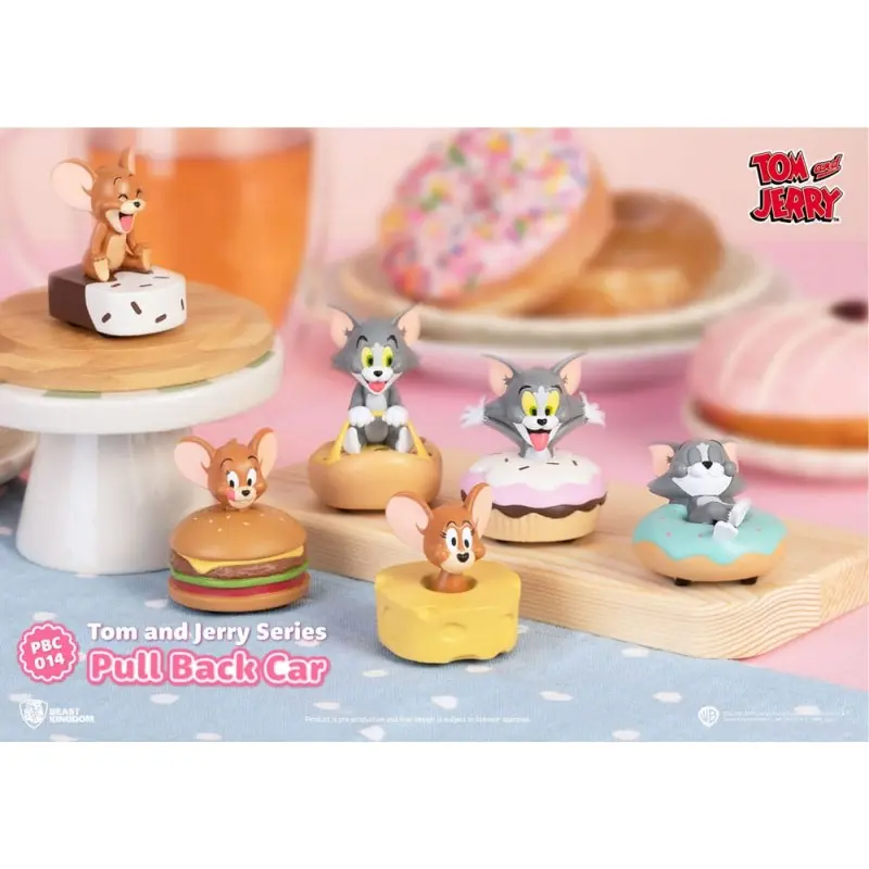 Tom & Jerry Pull Back Car Series pack 6 voitures à friction Blind Box  | 4711385243284