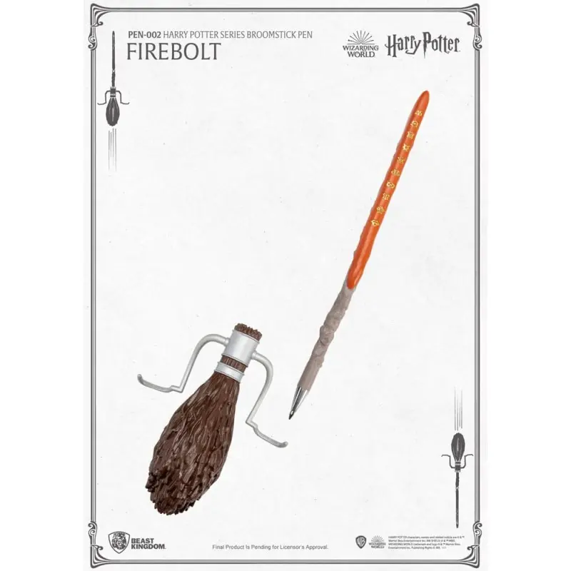 Harry Potter stylo à bille balai volant Firebolt 29 cm | 4711385240108