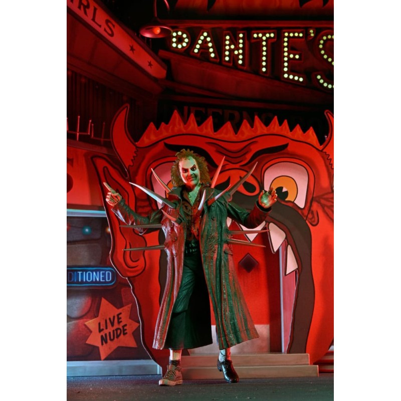 Beetlejuice (1988) diorama Trenchcoat with Spikes Inferno Room Deluxe Set 