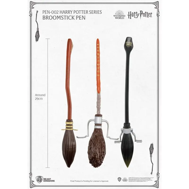 Harry Potter stylo à bille balai volant Firebolt 29 cm | 4711385240108