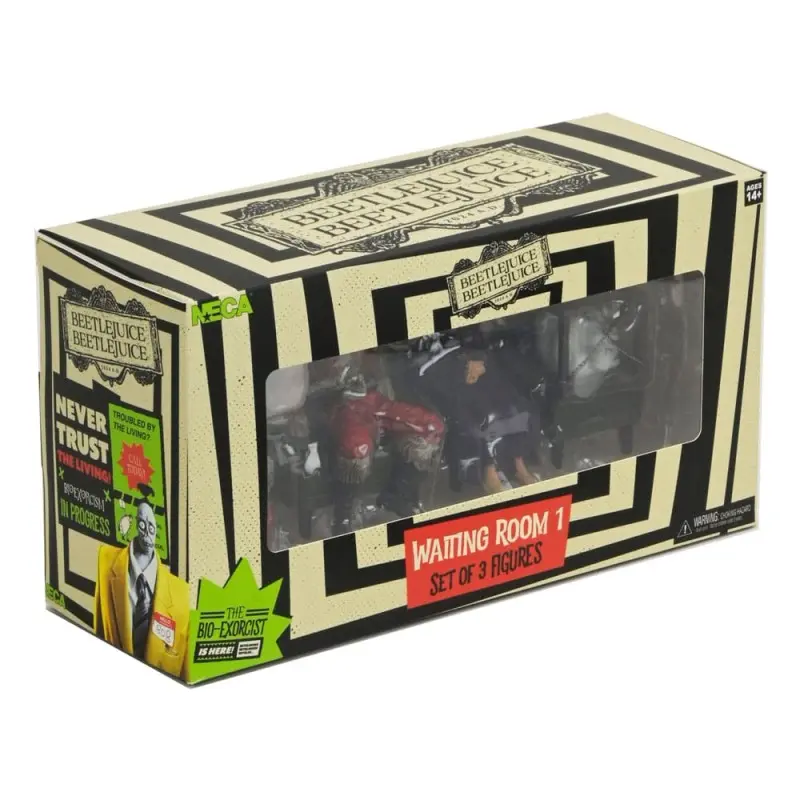 Beetlejuice Beetlejuice pack 3 figurines Waiting Room 1 10 cm | 0634482606292