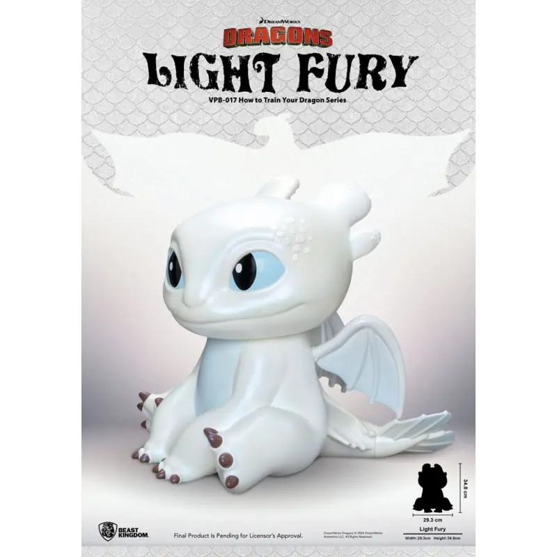 Dragons tirelire Funktional Figure Light Fury 35 cm   | 4711385242348