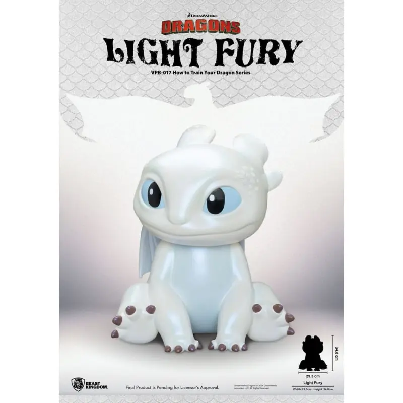 Dragons tirelire Funktional Figure Light Fury 35 cm   | 4711385242348