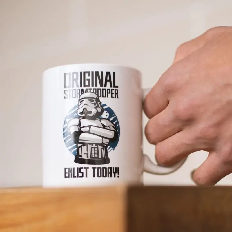 Original Stormtrooper mug Enlist Today White | 5060820074334