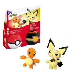 Pokémon jeu de construction MEGA Poké Ball Collection: Salamèche & Pichu | 0194735235759