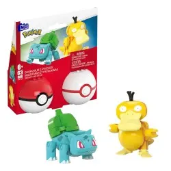 Pokémon jeu de construction MEGA Poké Ball Collection: Bulbizarre & Psykokwak | 0194735235742