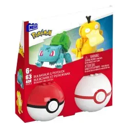 Pokémon jeu de construction MEGA Poké Ball Collection: Bulbizarre & Psykokwak | 0194735235742