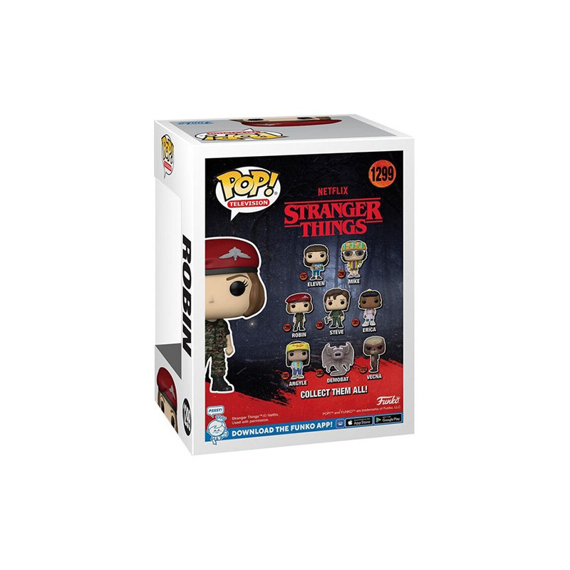 licence : Stranger Things
Produit : figurine Funko POP! TV vinyl Hunter Robin 9 cm
marque : Funko